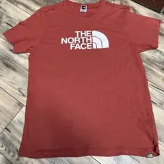 THE NORTH FACE M Tシャツ くすみカラーオレンジに近い赤系