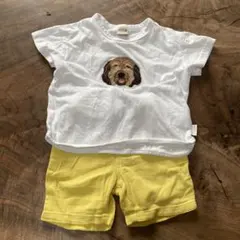 petit main 犬刺繍 Tシャツ ハーフパンツ セットのサムネイル