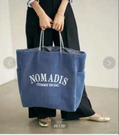 NOMADIS/ノマディス】ボアロゴトートバッグ