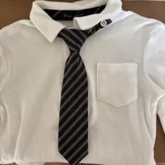 ネクタイ付きキッズフォーマルシャツ