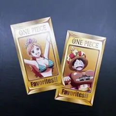 ONE PIECE 麦わらストア　特典カード　ルフィ　ナミ