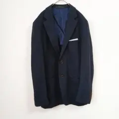 Men's Bigi メンズビギ テーラードジャケット ネイビー 裏地ペイズリーのサムネイル