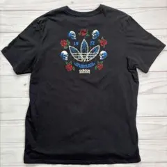 adidas skateboarding Tシャツ スカル トレフォイルロゴ