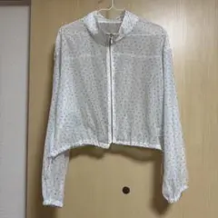 花柄クロップドシアージャケット　古着