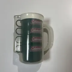 Coleman ピッチャーとカップセット　グリーン　カップ　ピッチャー　極美品