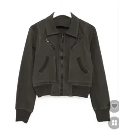 nugu ショートブルゾン カーキ