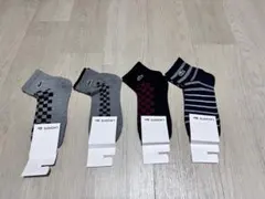 LACOSTE メンズソックス 4足セット アンクル丈 25cm-27cm