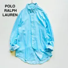 POLO RALPH LAUREN 裏地チェック　ダブルガーゼ　コットンシャツ