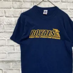 USA製90sヴィンテージTシャツ！シングルネイビー古着レディースS0520