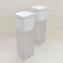 山崎実業 片手で出せるディスペンサー 2個セット 白 ホワイト Plate