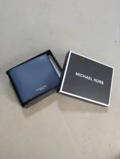 MICHAEL KORS 二つ折り財布 ネイビー 箱付きのサムネイル