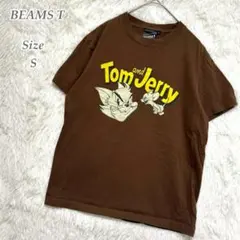 BEAMS T トムとジェリー Tシャツ ブラウン S 半袖 キャラクターのサムネイル