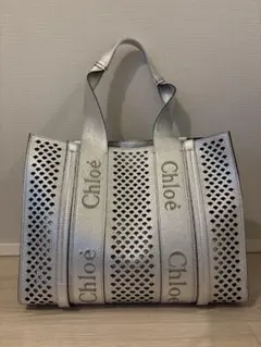 アウトレット正規店購入品 Chloe WOODYトートバッグ ミディアム クロエのサムネイル