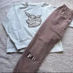 GU ポケモン イーブイ パジャマセット 長袖　140cm