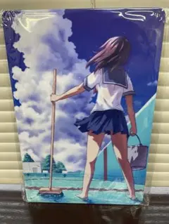 ポカリスエット風 美少女 ブリキ看板 レトロ アンティーク 壁掛け