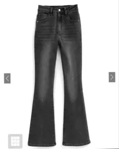 GRL セミフレアデニムパンツ ブラック Mサイズ