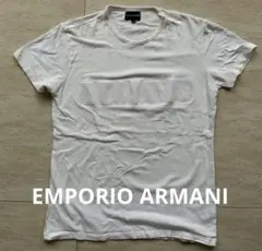 EMPORIO ARMANI エンボスロゴ Tシャツ ホワイトXL