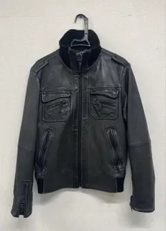 値下げ ENERGIEレザージャケット スタンドカラー【希少・美品】