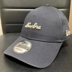 訳あり品　NEW ERA ニューエラロゴ　ネイビーxベージュ　9FORTY