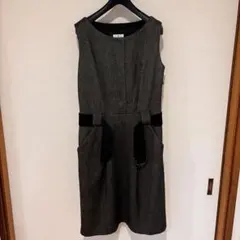 【LANVIN en Bleu】ランバンオンブルーノースリーブ ワンピース