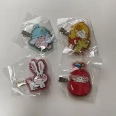 4種セット 水森亜土 クリアラバー ヘアクリップ