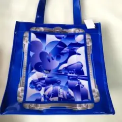 タグ付き☆アンバサダーホテル　トートバッグ☆ミッキー　青×白色
