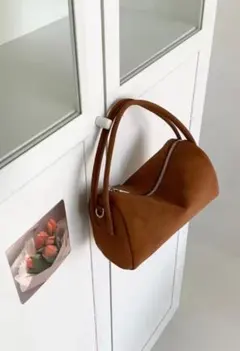 ラスト一点！2way スエードバッグ　brown