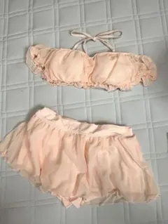 【最終値下げ】【新品・未使用】 オフショル　ビキニ　スカート付3点セット