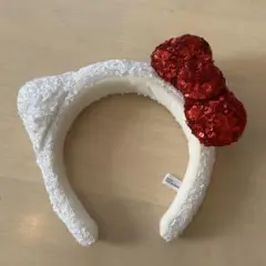 ハローキティ風 スパンコールカチューシャ