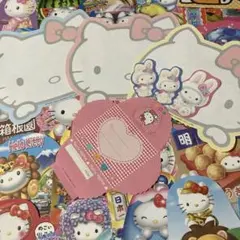 平成レトロ ハローキティ ご当地　ダイカットメモ セットd雪うさぎ