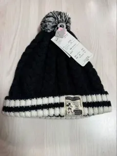 ミッキーマウス ニット帽 ケーブル編み 値下げ不可‪✕‬