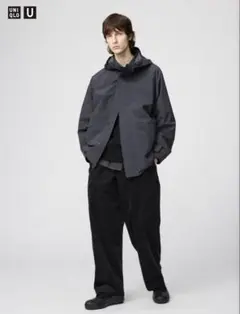 UNIQLO コーデュロイユーティリティパンツ ブラック
