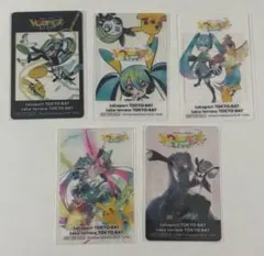 ポケモン 初音ミク ポケミク　ららぽーと 特典 クリアカード イラスト　全5種