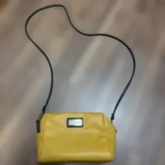 美品MICHEL KLEIN イエロー ショルダーバッグ