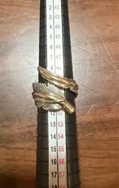 ハーヴィーメイスフェザーリングsterling silver 12KGF 11号