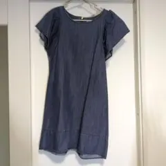 Ray Beams デニムブルー 半袖ワンピース