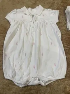 美品 Ralph Lauren ポロシャツ 半袖ロンパース 12M 80cm