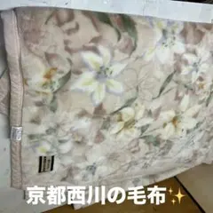 西川の高級毛布 アクリル100% 中綿 毛50% ポリ50% 140x200cm - メルカリ