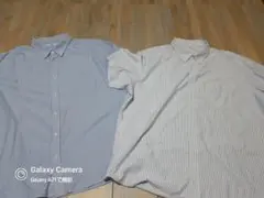 ユニクロ/ドライノンアイロンジャージーストライプシャツ/2枚セット