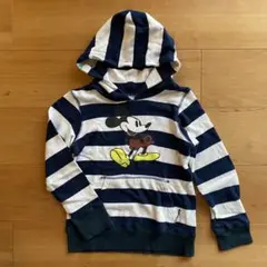 BREEZE ブリーズ　ミッキー　ボーダー　パーカー　120