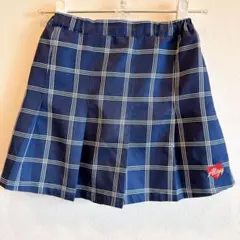 アルジー　algy スカート　チェック　ブルー　130