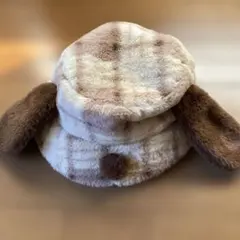 USJ ユニバ　スヌーピー　バケットハット　チェック柄