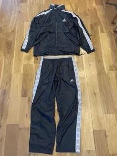 adidas ウィンドブレーカー ブラック Lサイズ 90s