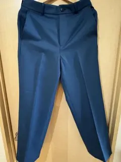 UNITED ARROWS スラックス ネイビー ワイド ストレートカラーパンツ