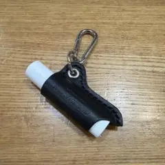 Kawakami.works ハンドメイド 本革 リップケース ブラック