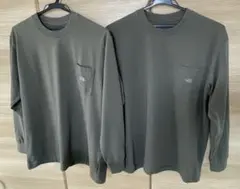 ザ・ノース・フェイス　ロングスリーブバックスクエアロゴティー　2点セット