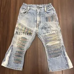 ヒステリックミニ フレアパンツ ダメージジーンズ 80～90cm