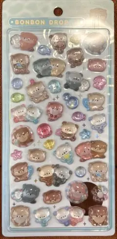 ボンボンドロップシール　水族館　カワウソ