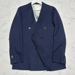 未使用級美品　MALE &Co ダブルブレストジャケット　ネイビー　紺　サイズL
