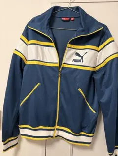 希少・美品PUMA トラックジャケット ジャージ ブルー×イエロー 00s 古着